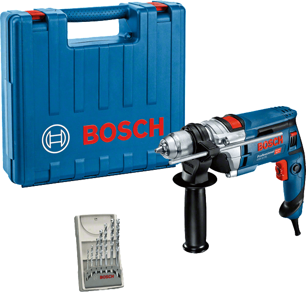 Bosch GSB 16 RE ütvefúrógép gyorstokmánnyal, kőzetfúró készlettel (kofferben) termék fő termékképe