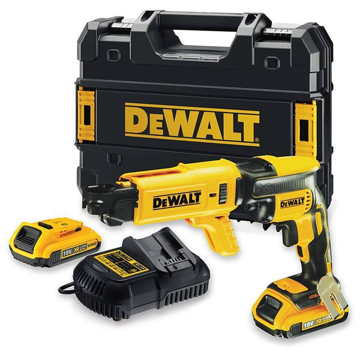 Dewalt DCF620D2K szénkefe nélküli akkus gipszkarton csavarozó (2 x 2.0 Ah Li-ion akkuval, TSTAK kofferben) termék fő termékképe